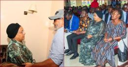 Mama Margaret Kenyatta joined other high-profile dignitaries in the memorial service of the late Jaramogi Oginga Odinga.
